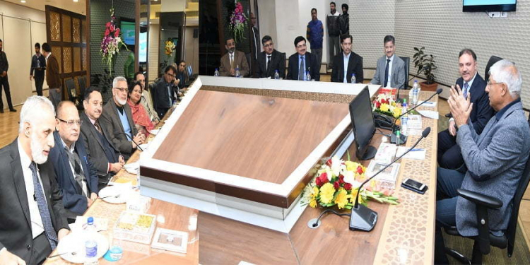 Parvez Ahmed launches the JK Bank’s stakeholders Connect Series