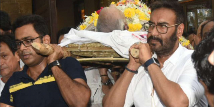 Veeru Devgan’s Funeral: Amitabh Bachchan, Anil Kapoor Mourn Actor Ajay Devgan’s Father
