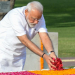 Ahead of swearing in, Modi pays tributes to Gandhi, Vajpayee