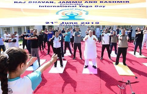 International Yoga Day observed at Raj Bhavan