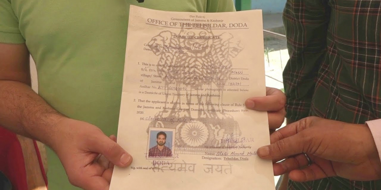 Pakistan rejects allotment of domicile certificates to outsiders in J&K