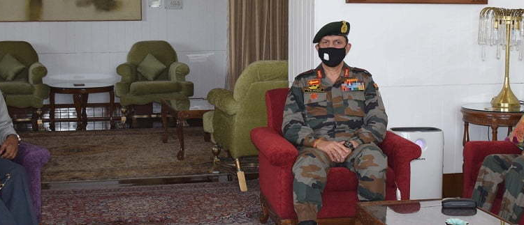Army’s Northern Command Chief meets Lt Governor Murmu