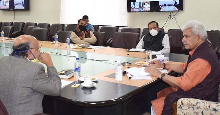 Lt Governor reviews core features of JK Health Insurance scheme