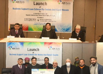 Financial Commissioner launches J&K Bank’s scheme for hospitality sector