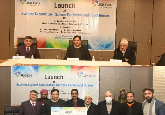 Financial Commissioner launches J&K Bank’s scheme for hospitality sector
