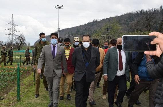 Baseer Khan declares Tulip Garden open for visitors, LG to inaugurate Tulip Festival on April 03