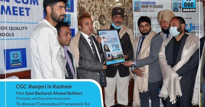 CGC Jhanjeri Visited Kashmir to meet Syed Basharat Bukhari
