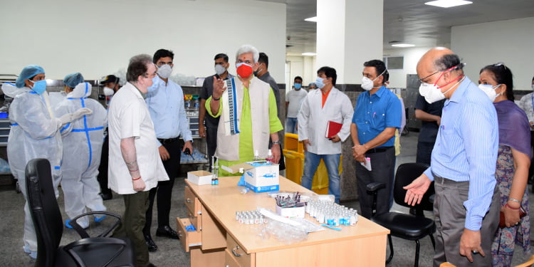Lt Governor visits Government Hospital Gandhi Nagar, CD Hospital, GMC Jammu