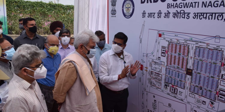 Lt Governor inaugurates DRDO’s 500-bedded Covid Hospital, dedicates the facility to Jammu