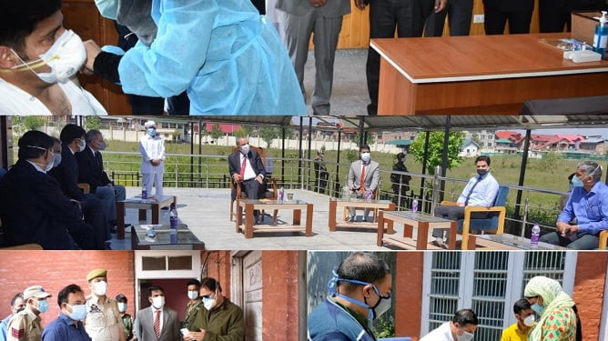 Justice Magrey visits District Court Complex Srinagar