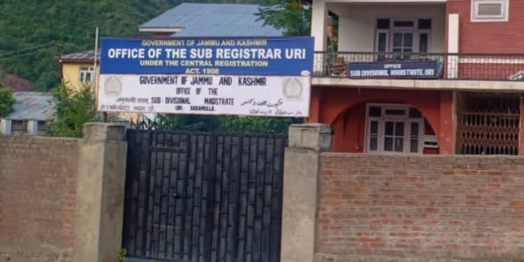 Since long SDM post lying vacant in bordering town Uri