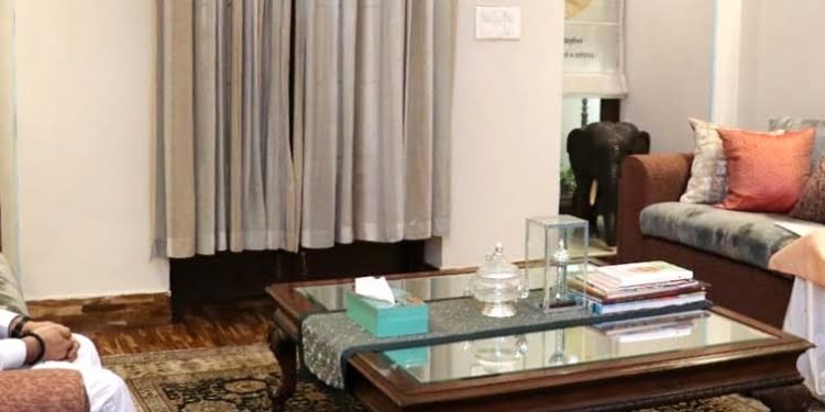 Lt Governor Manoj Sinha Meets Union Education Minister