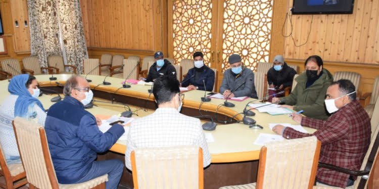 Div Com Kashmir reviewed progress of Semi Ring Road