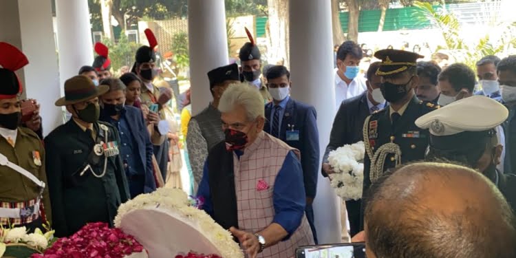 J&K Lt Governor pays last respects to CDS Bipin Rawat at Delhi