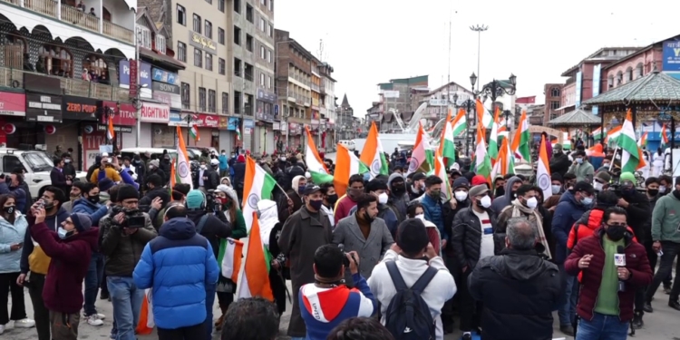 Awami Awaz party marks republic day in Kashmir