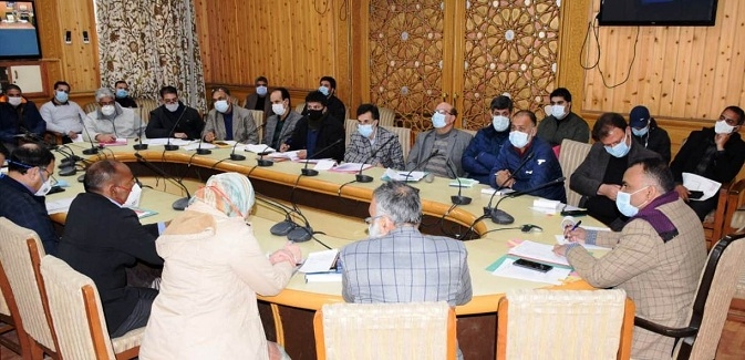 Div Com Kashmir reviews preparation for Amarnath Yatra