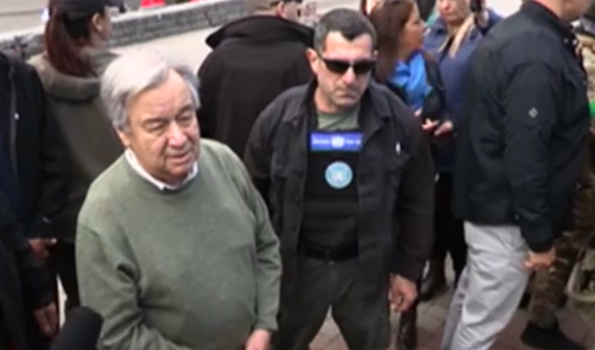 UN chief visits Bucha, Borodyanka in Ukraine