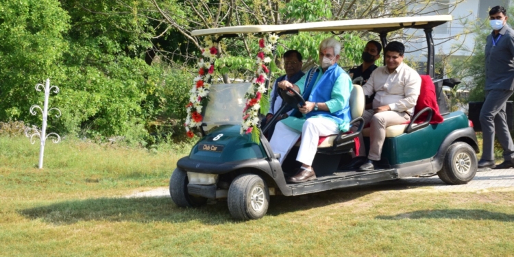Lt Governor Manoj Sinha inaugurates Golf Training Academy at Jammu Tawi Golf Course