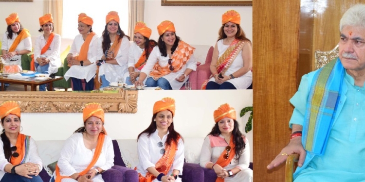 Lt Governor interacts with Members of J&K’s First Women Cycling Club