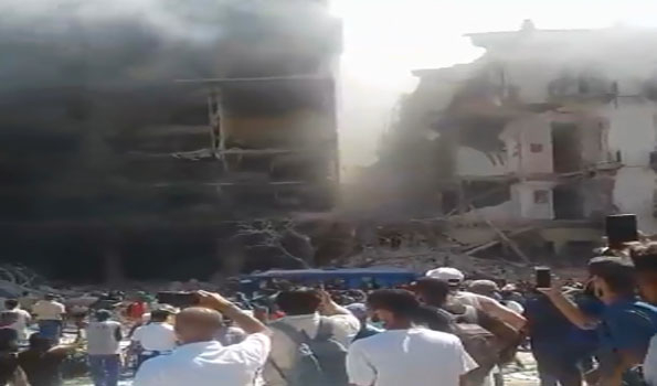 Massive explosion in Cuba