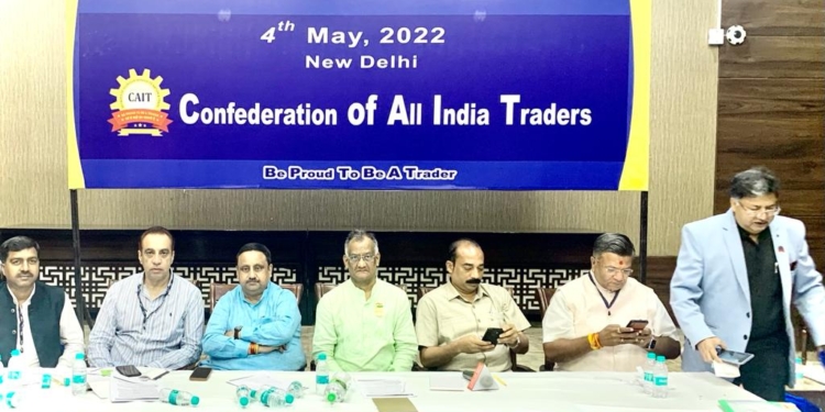 Kashmir businessman Farhan Kitab attends core committee meeting of CAIT