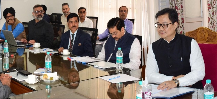 Union Law Minister and Lt Governor review development of Judicial Infrastructure under CSS