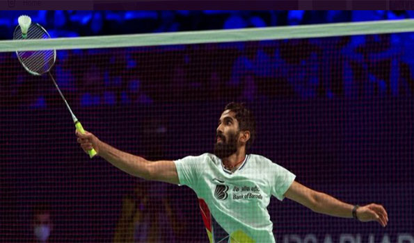 Srikanth commemorates Thomas Cup feat