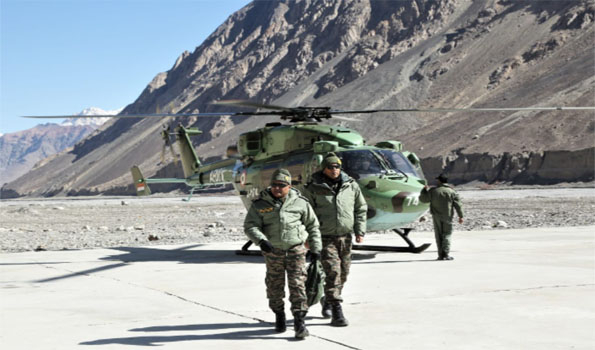 Army Chief visits forward areas in Eastern Ladakh