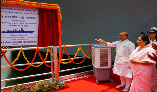 Rajnath launches two frontline warships