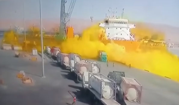 12 killed in Jordon chlorine gas leak