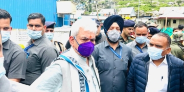 Lt Governor Manoj Sinha  visits Chandanwari