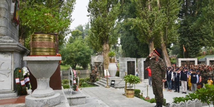 Kargil victory flame reaches Badami Bagh Cantt