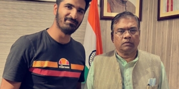 Faisal Khankashi calls on Union Minister Faggan Singh Kulaste