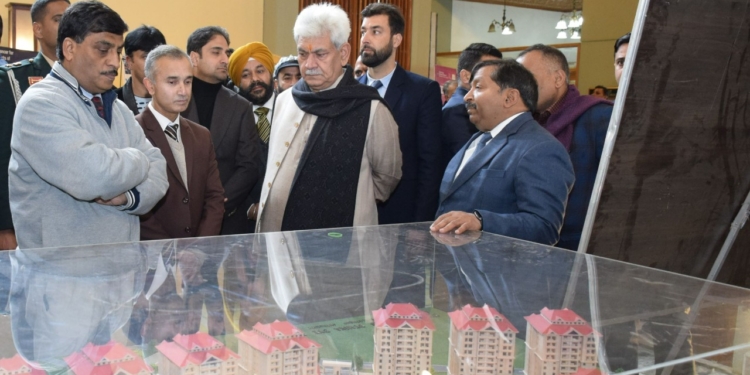 Lt Governor lays foundation stone of Satellite Township & Housing colony at Srinagar