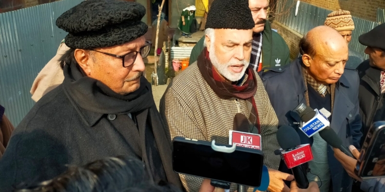 ANC Leader visits Sopore victim family