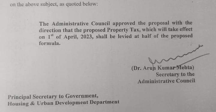 Property tax in Jammu and Kashmir from April 2023