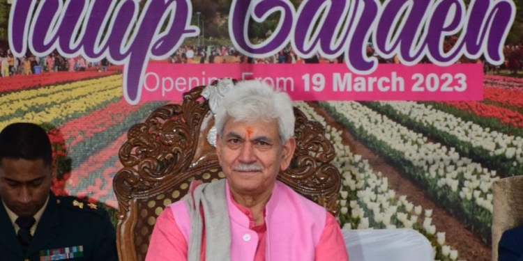 Lt Governor attends opening ceremony of Asia’s largest Tulip Garden at Srinagar