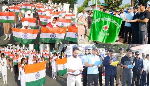 CS Dr Arun Kumar Mehta flags off Tiranga Rally in Srinagar