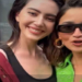 Alia Bhatt poses with Thai actor Davika Hoorne at Gucci Ancora show in Milan