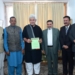 J&K Apni Party delegation, President Indian Newspaper Society call on Lt Governor