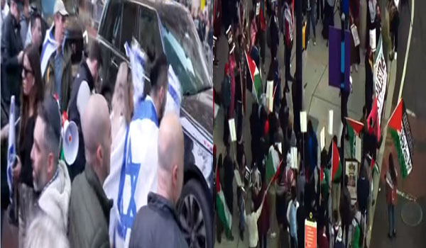 Rallies in support of Israel, Palestine held in US
