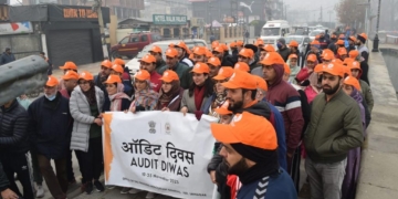 AG Office Srinagar Commences Audit Week Celebrations with Marathon and Cleanliness Drive