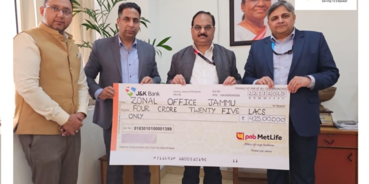Timely settlement of Insurance claims brings relief to families of J&K Bank customers