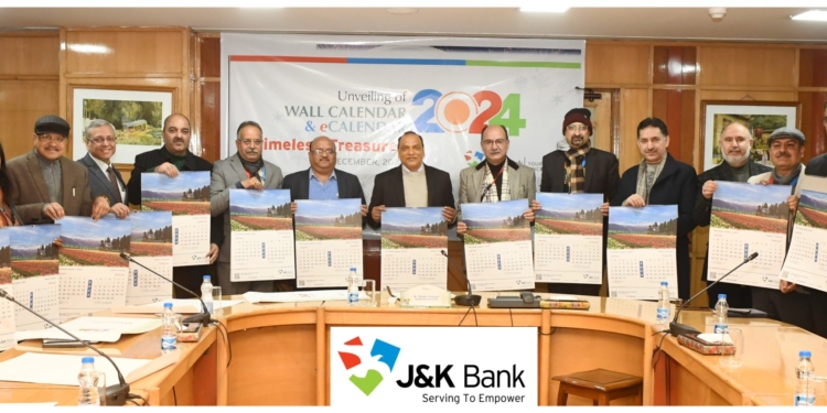 MD & CEO unveils J&K Bank Wall Calendar – 2024