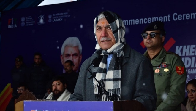 LG Manoj Sinha inaugurates 4th Khelo India Games’ snow sports event at Gulmarg