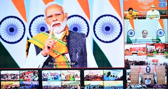 PM Modi lays foundation stone, inaugurates more than 2000 railway projects