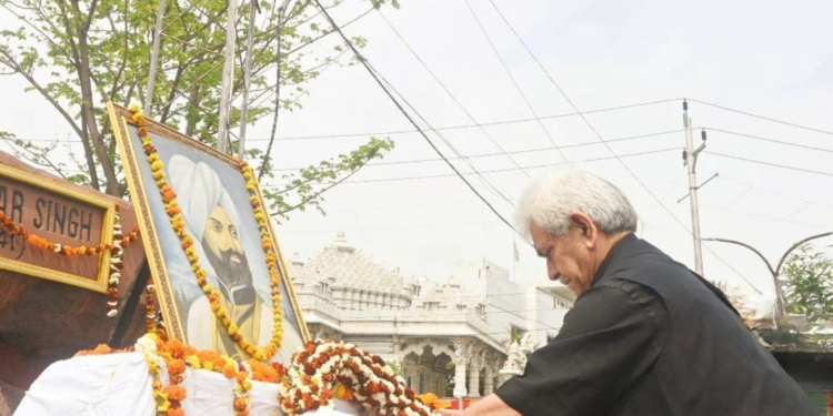 Lt Governor pays tributes to General Zorawar Singh on his Birth Anniversary