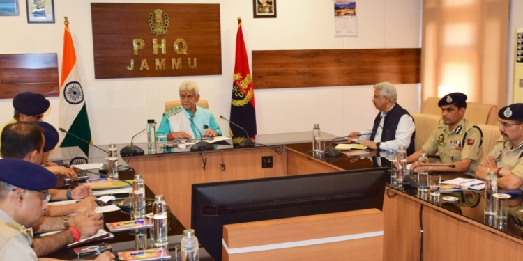 LG Manoj Sinha chairs a high-level security review meeting