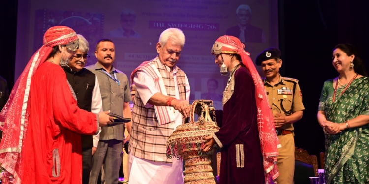 Lt Governor releases book “The Swinging 70s: The Stars, Style and Substance in Hindi Cinema”