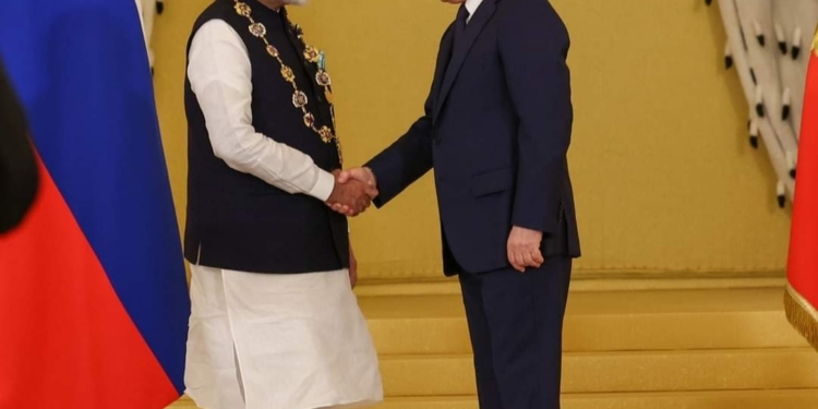 PM Modi receives Russia’s highest State Award